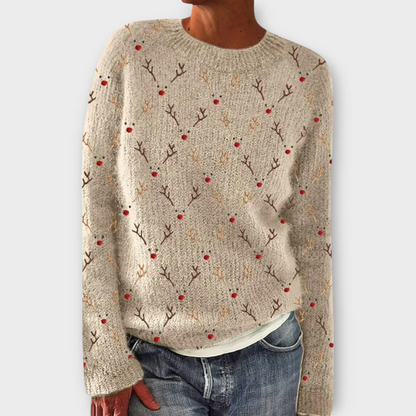 Damen Strickpullover Winterwarm Modern