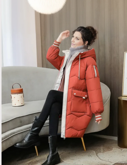Warm gefütterte Damen-Parkajacke Winter