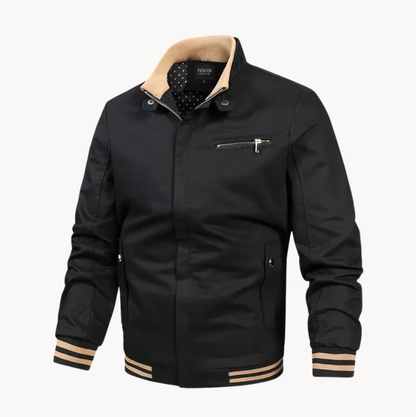 Stylische Herrenjacke Stehkragen Komfortabel