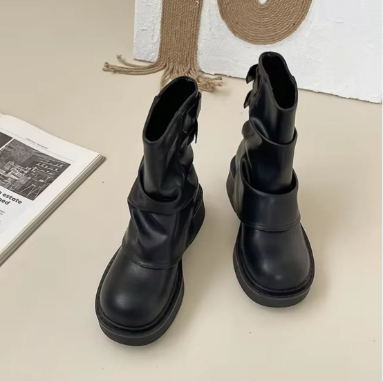 Augusta - Vintage Leder Stiefel Elegantes Design