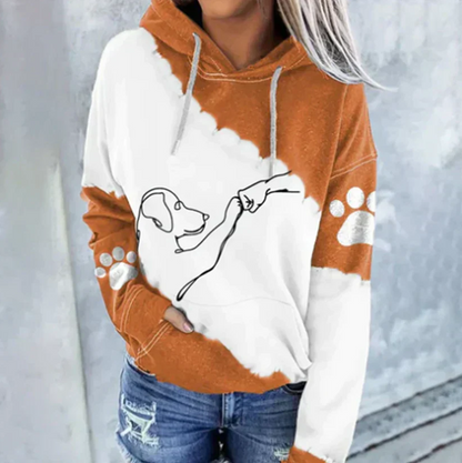 Damen Hoodie Hundemotiv Lustig