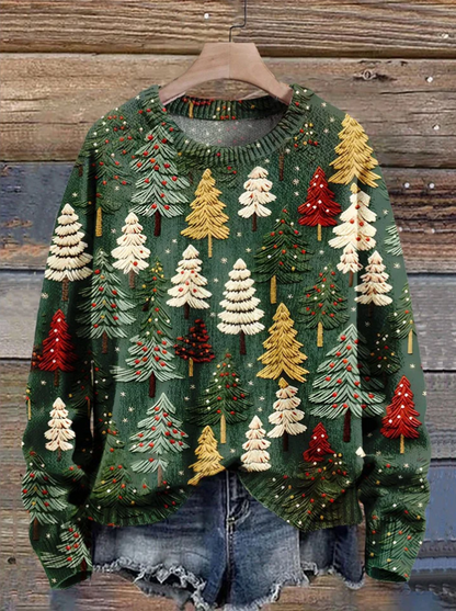Weihnachtspullover Baum Motiv