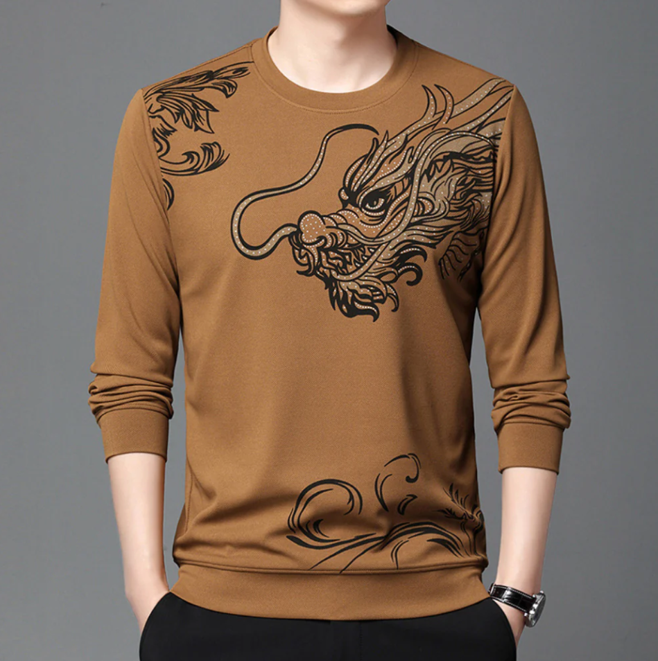 Bequemes Herren Sweatshirt Rundhals Ausschnitt