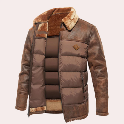 Kuschelige Herren Winterjacke Warm Isoliert - IdealeKleiden