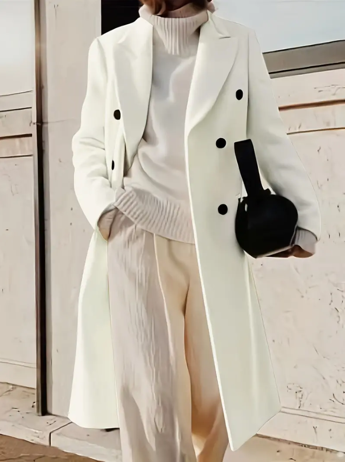 Zweireihige Lederjacke Mit Kapuze Damen