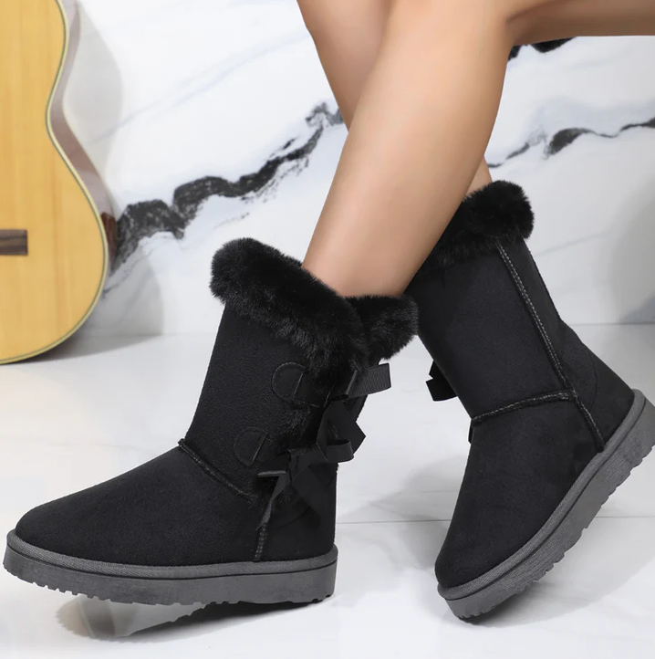 Remy Schneestiefel Damen Rose Warm Fellschutz
