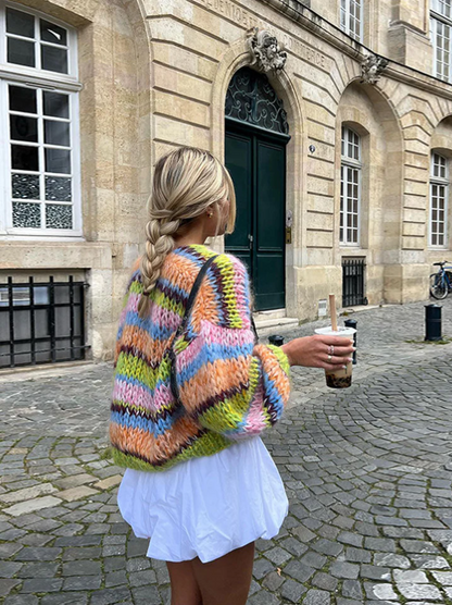 Übergroße Strickjacke Oversized Stil