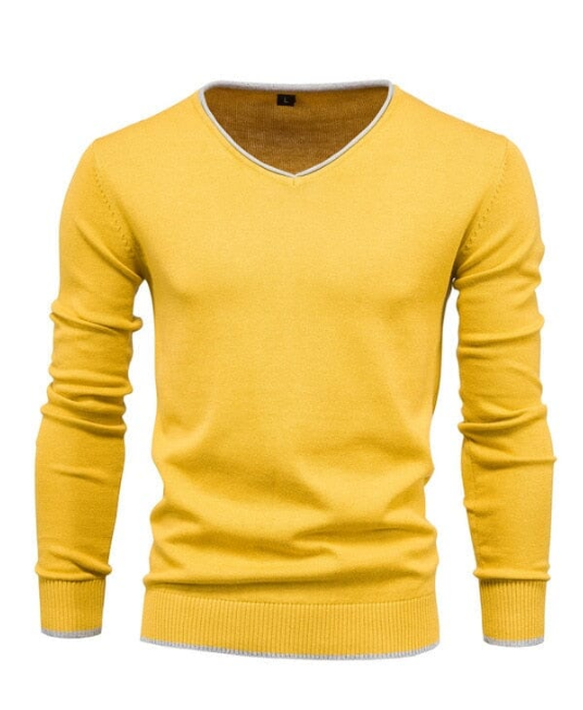 Elegant V-Ausschnitt Pullover aus edlem Silbergrau