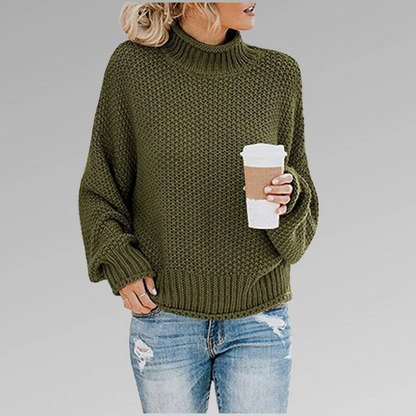 Stilvoller Strickpullover mit Rollkragen