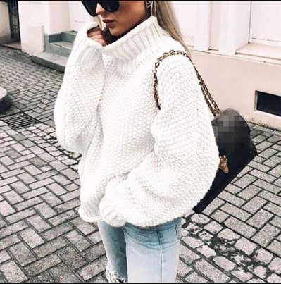 Dicke Wollpullover Damen Oversized