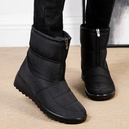 Weiche Stiefeletten Damen | Gepolsterte, Wasserdichte Winterstiefel