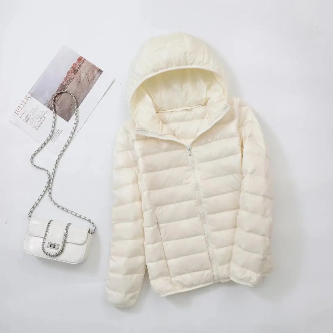 Kapuzen-Daunenjacke Warm Winter