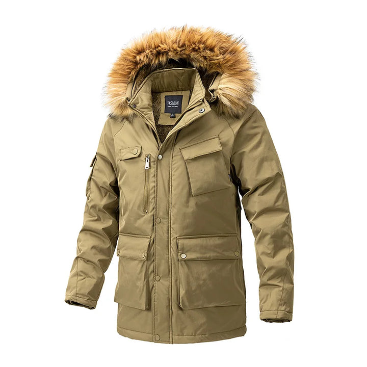 Herren Wintermantel Dick Warm Modern - IdealeKleiden