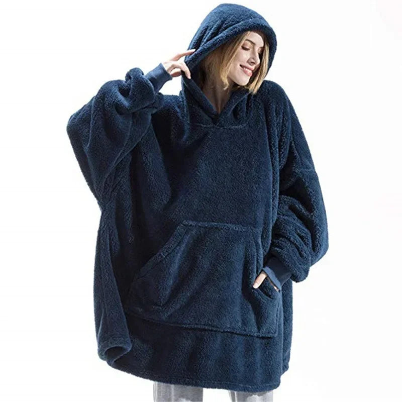 Großer Flanell Hoodie für Herren Damen - IdealeKleiden