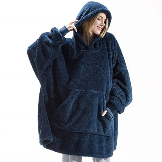Großer Flanell Hoodie für Herren Damen - IdealeKleiden