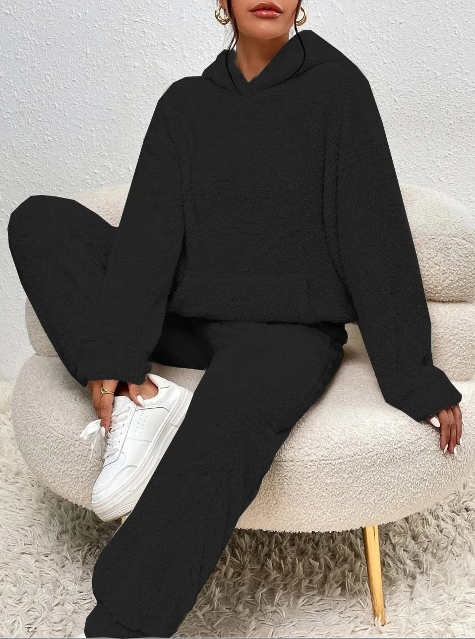 Damen Pullover Set Gemütlich Zweiteilig