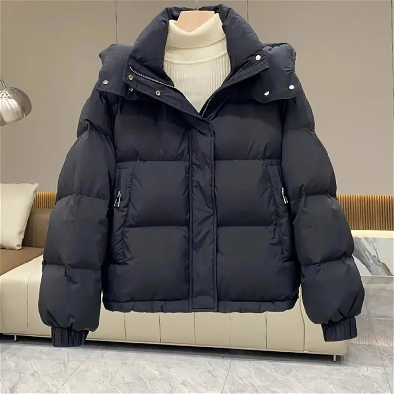 Lena Damen Steppjacke Lässig Baumwolle