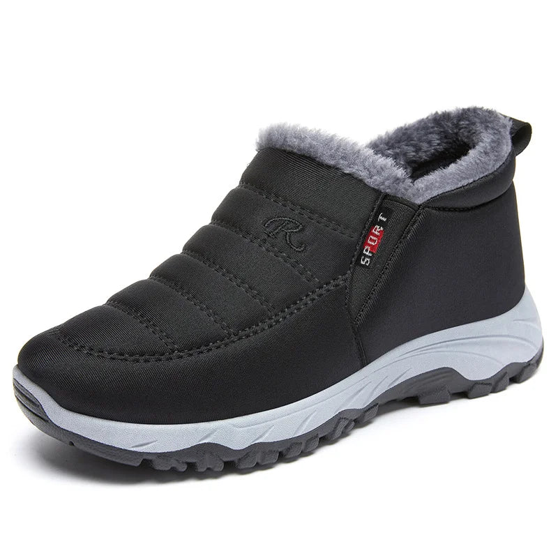 Winterstiefel Damen Gequiltet Wasserdicht Knöchelhoch