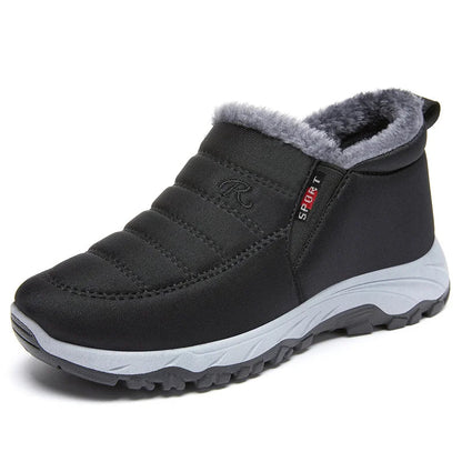 Winterstiefel Damen Gequiltet Wasserdicht Knöchelhoch