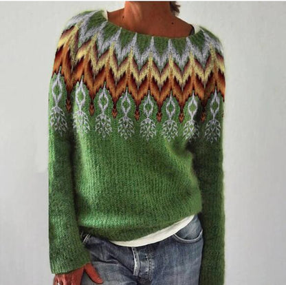 Retro Sweatshirt Stilvoll Komfortabel Damen