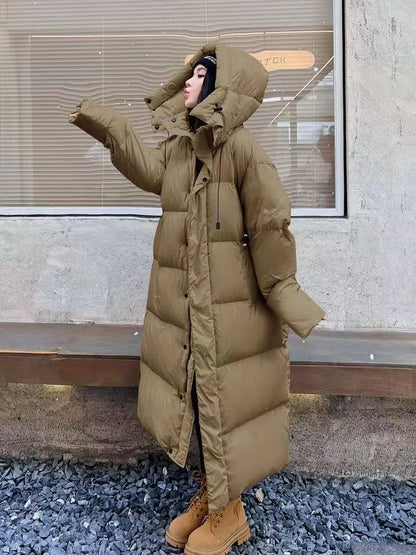 Große Damen Pufferjacke Übergröße Kapuze