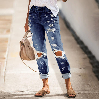 Freundinnen Jeans Splatter Style - IdealeKleiden