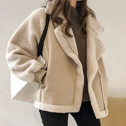 Warme Pelzjacke Damen Winter