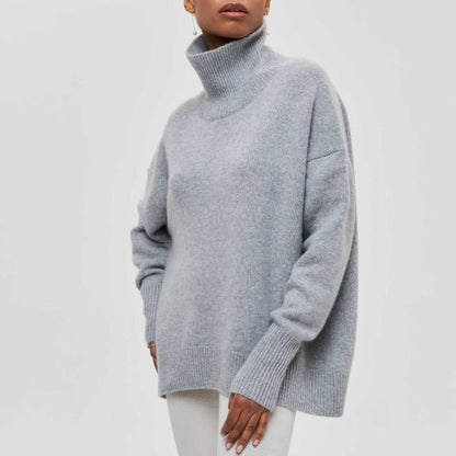 Große Rollkragenpullover Weich Oversized