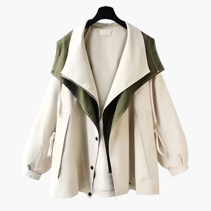 Oversize Freizeitjacke Modern Lagen Look