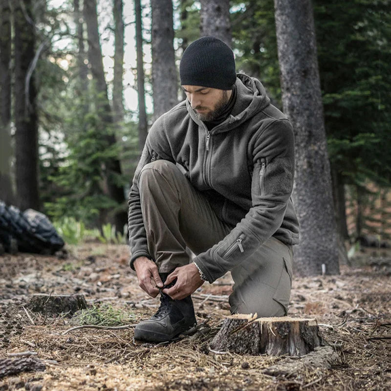 Praktische Fleecejacke Outdoor - IdealeKleiden