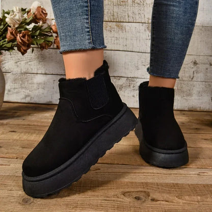 Stylische Winterstiefel Damen Warm