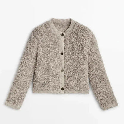Damen Cardigan Jacke Knopf-Vorderseite Modern