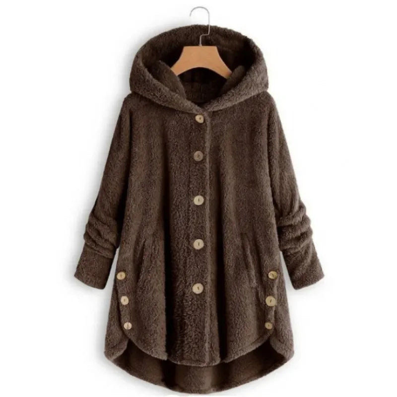 Frauen Fleecejacke Mit Kapuze