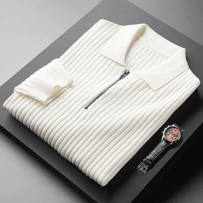 Herren Pullover Polokragen Weich Bequem