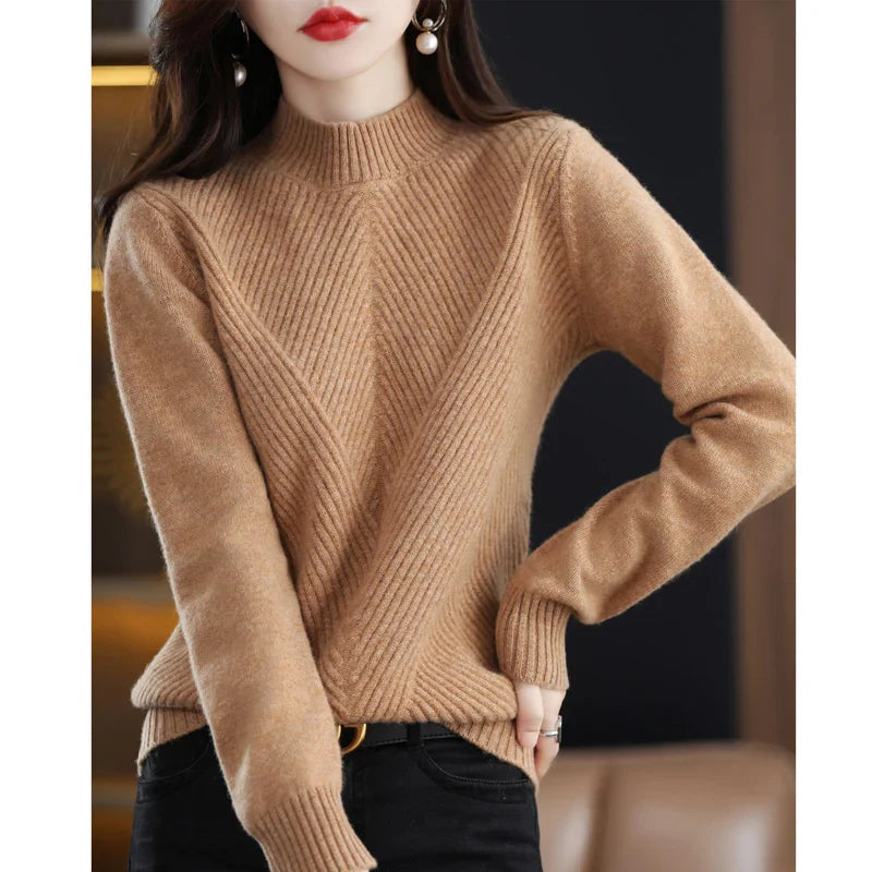 Strickpullover Rundhals Warm Winter