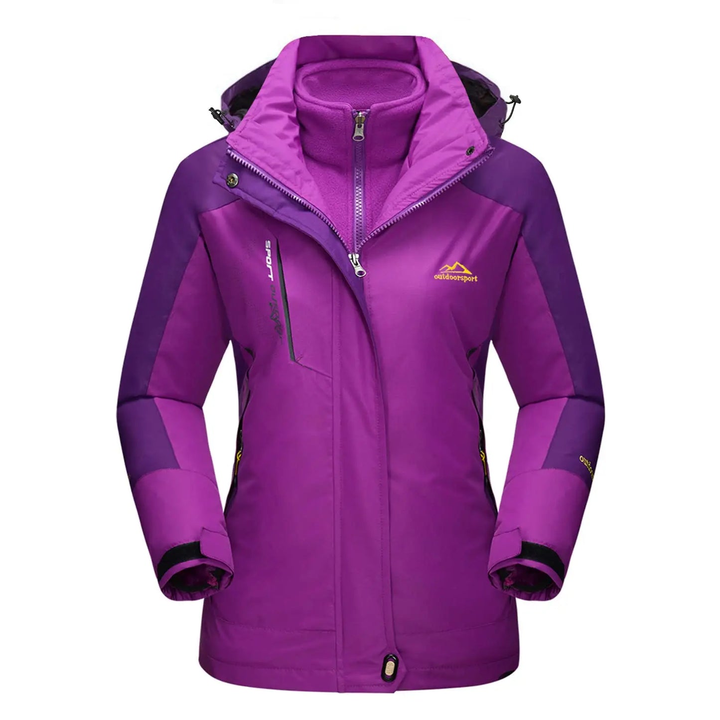 Warmes Skijacke Fleece gefüttert 3in1