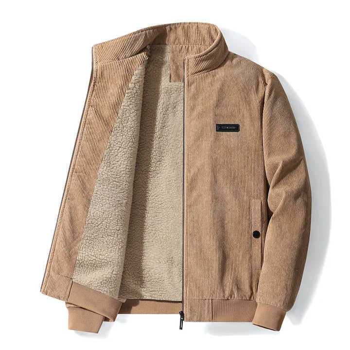 Herren Winterjacke Sherpa Retro Stil - IdealeKleiden