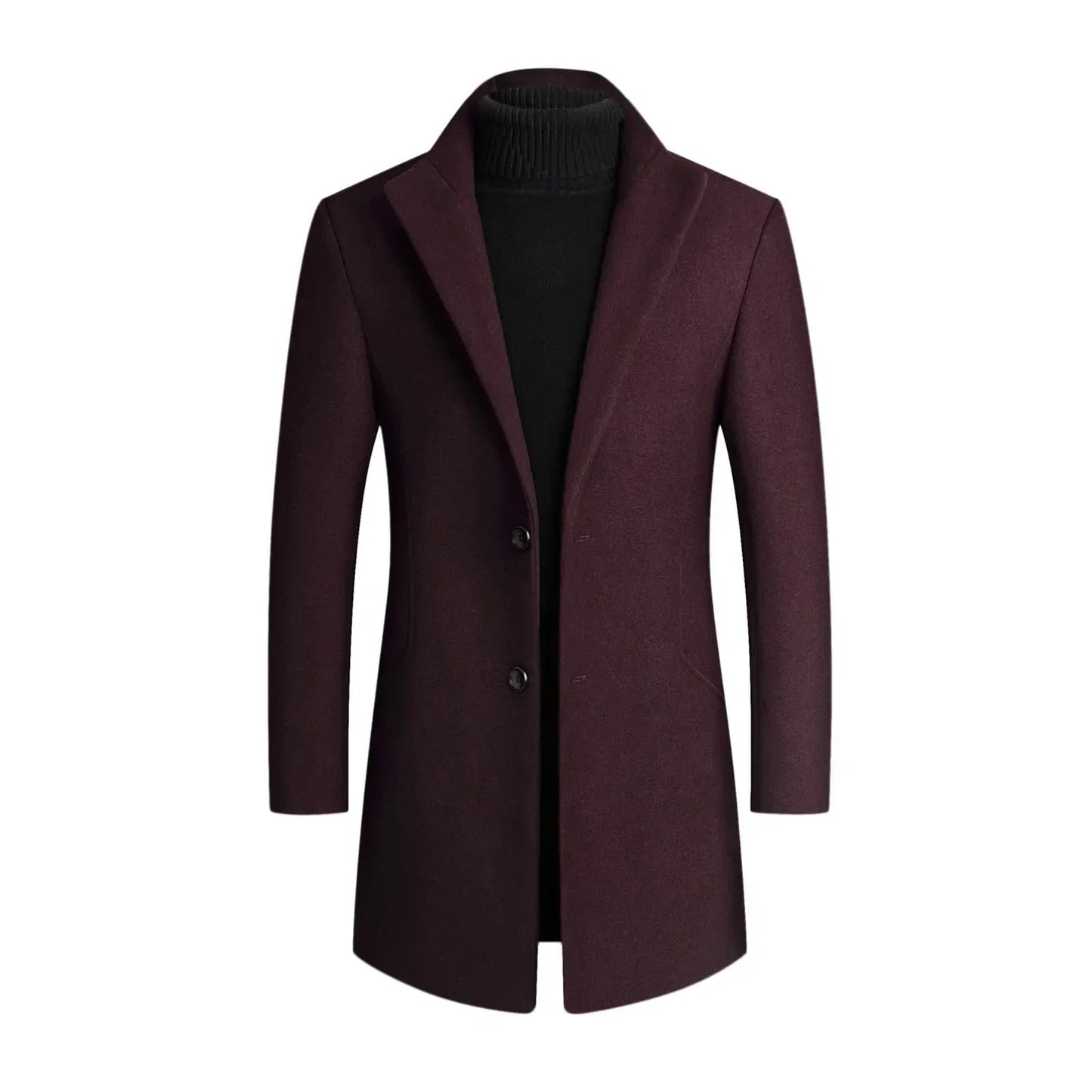 Klassischer Wollmantel Damen