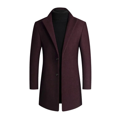 Klassischer Wollmantel Damen