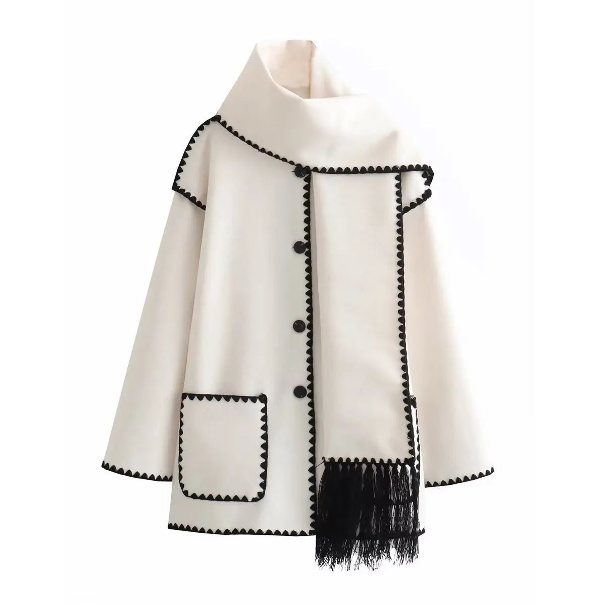 Elegantes Kleid | Französischer Chic Mantel