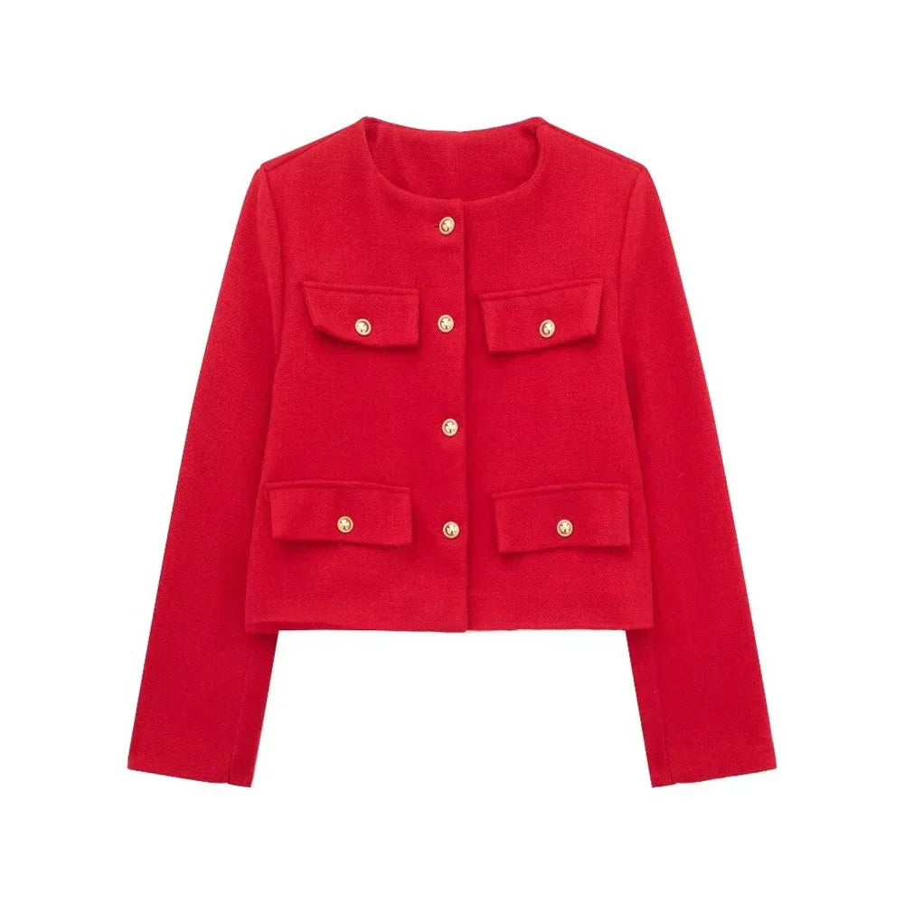 Stilvolle Damenblazer Kurz Elegant