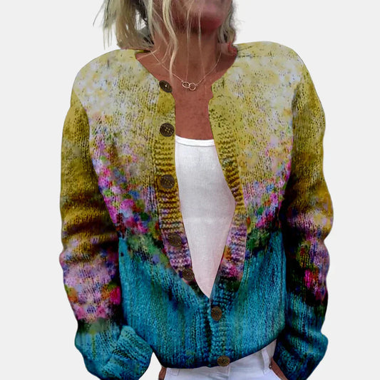 Modischer Bunter Cardigan Damen - IdealeKleiden