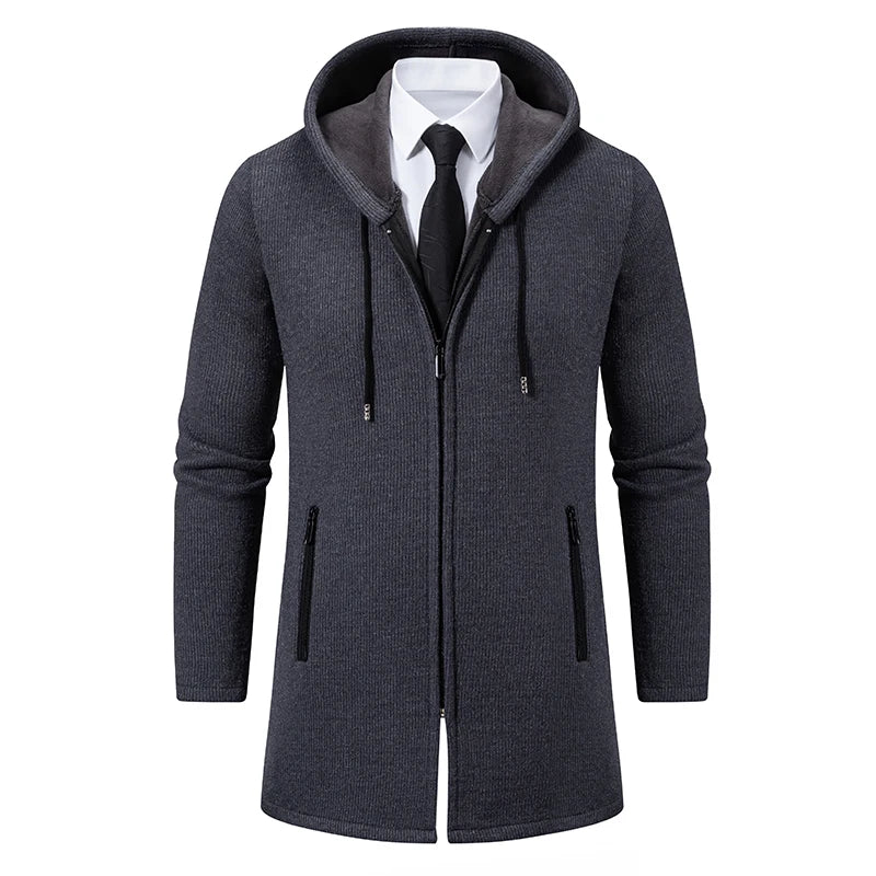 Warme Winterjacke Dickes Fleece Innenausstattung