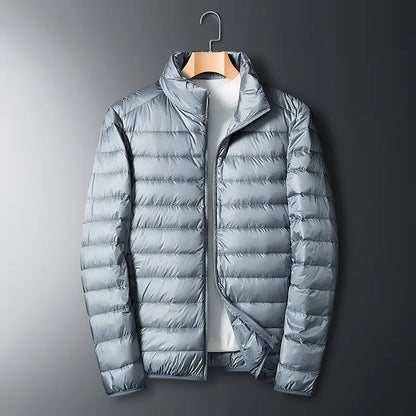 Herren Daunenjacke Warm Isoliert Stehkragen