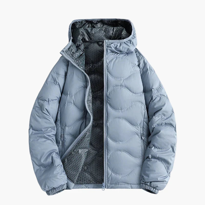 Warme Steppjacke mit Kapuze - Outdoor Winterjacke