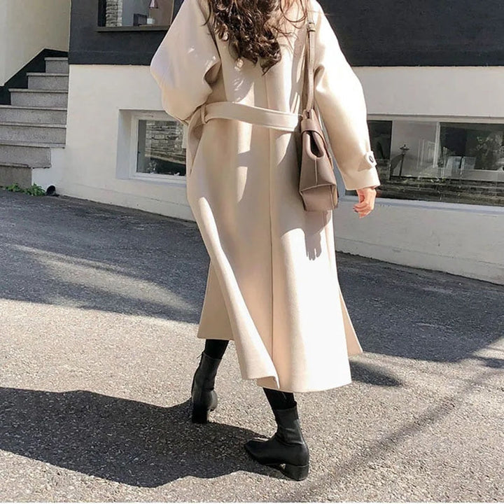 Eleganter Damen Trenchcoat mit Gürtel Herbstmode - IdealeKleiden