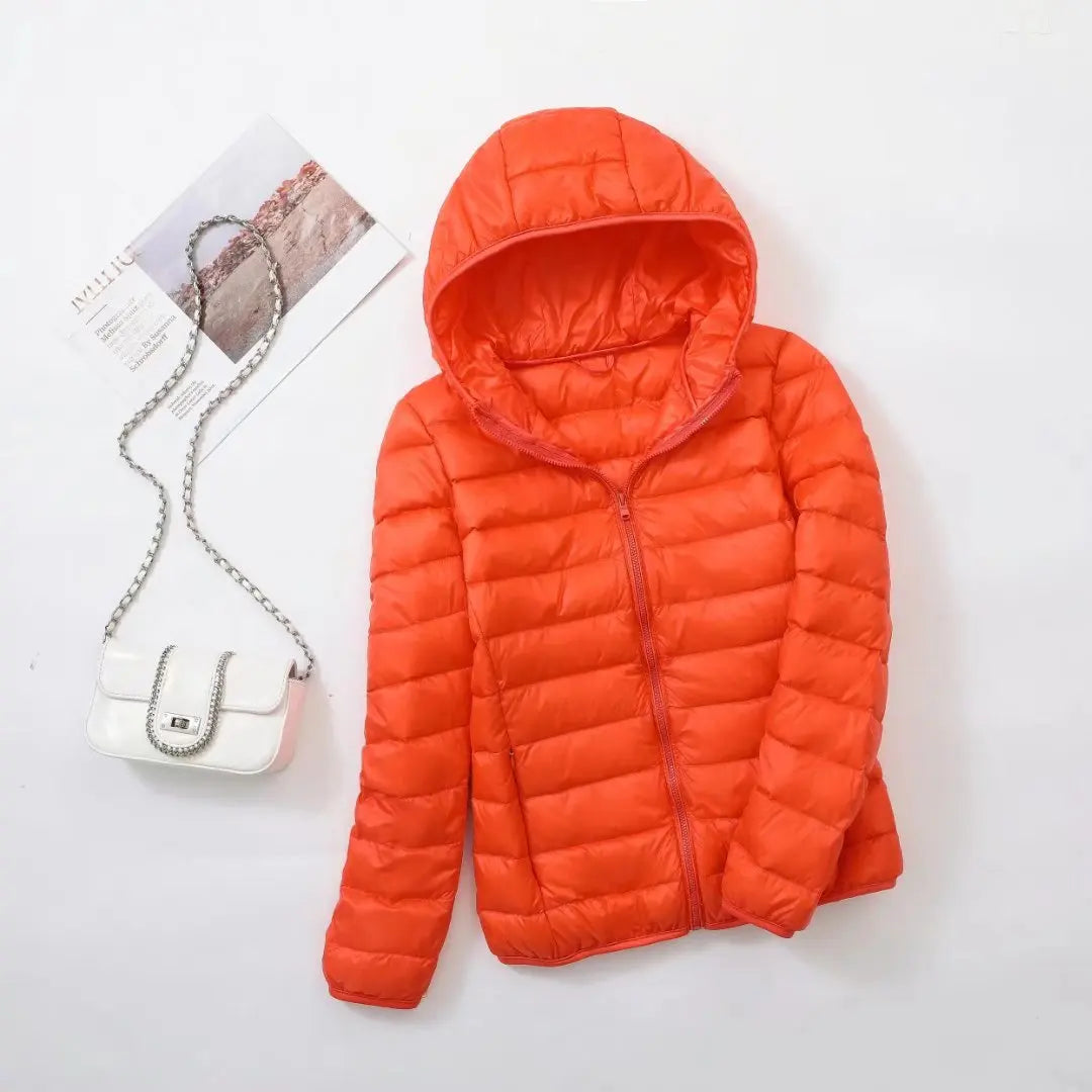 Kapuzen-Daunenjacke Warm Winter