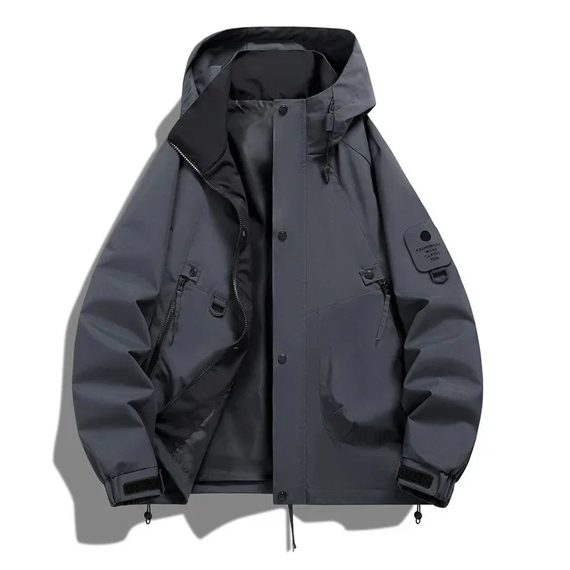 Herren Winterjacke Lockerer Schnitt