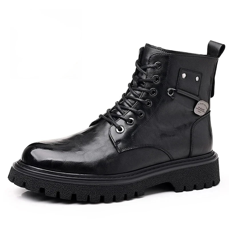 Herren Stiefel Schnürschuhe Höhe Knöchel