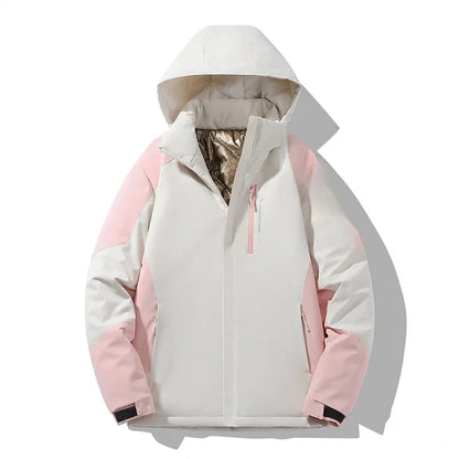 Frauen Skijacke Colorblock Warm Winter